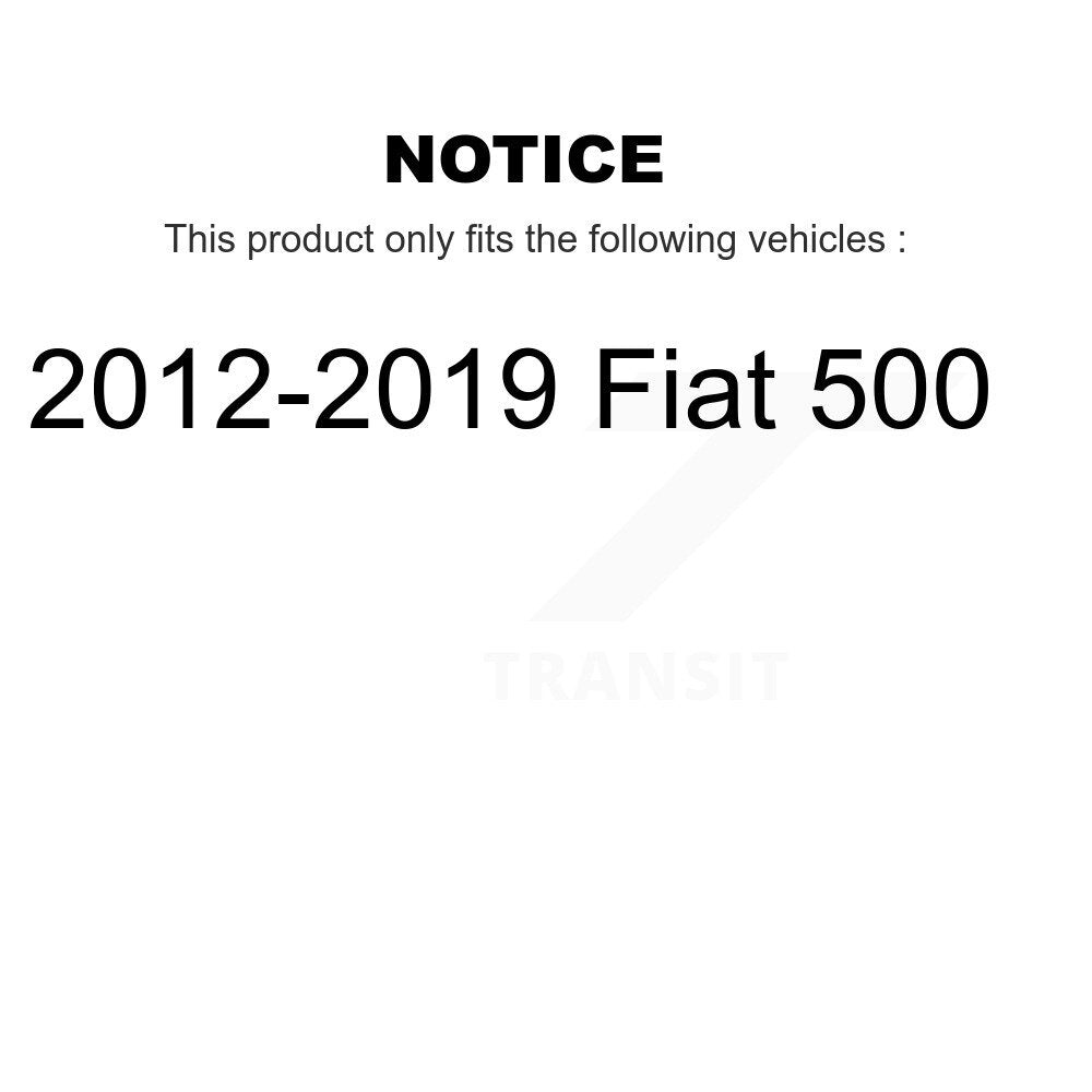 SIM SIM-1569 Rear Semi-Metallic Brake Pads for 2012-2019 Fiat 500