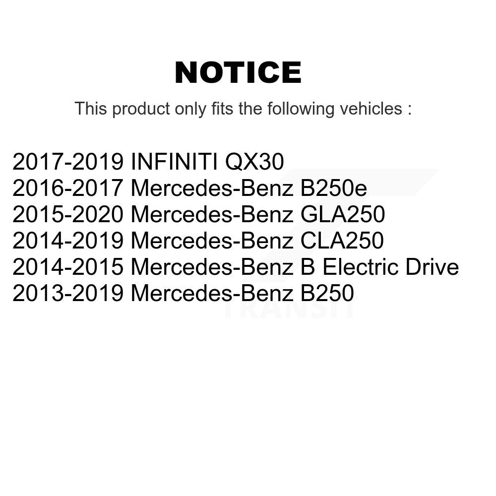 SIM SIM-1694 Front Semi-Metallic Brake Pads for 2013-2020 Mercedes-Benz B250, Mercedes-Benz B Electric Drive and Select Vehicles