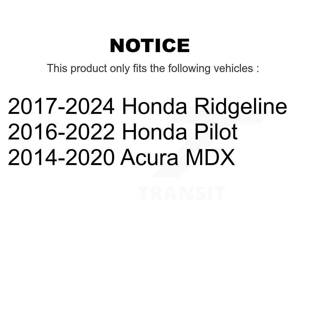 SIM SIM-1723 Front Semi-Metallic Brake Pads for 2014-2024 Acura MDX, Honda Pilot, Honda Ridgeline