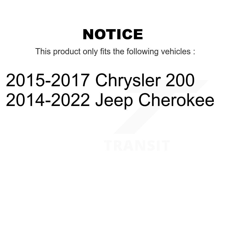 SIM SIM-1734 Rear Semi-Metallic Brake Pads for 2014-2022 Jeep Cherokee, Chrysler 200