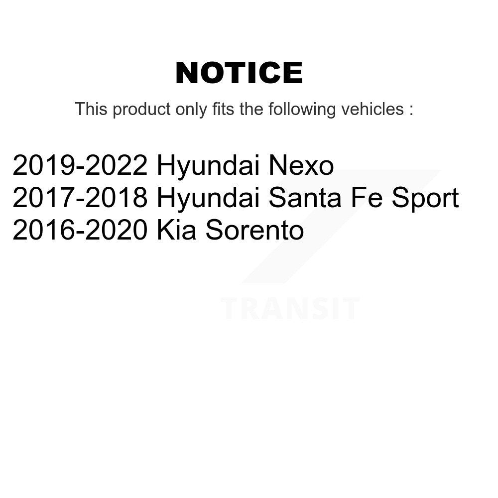 SIM SIM-1815 Front Semi-Metallic Brake Pads for 2016-2022 Kia Sorento, Hyundai Santa Fe Sport, Hyundai Nexo