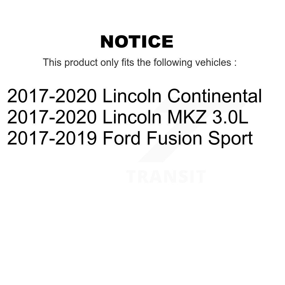 SIM SIM-1818A Front Semi-Metallic Brake Pads for 2017-2020 Ford Fusion, Lincoln Continental, Lincoln MKZ