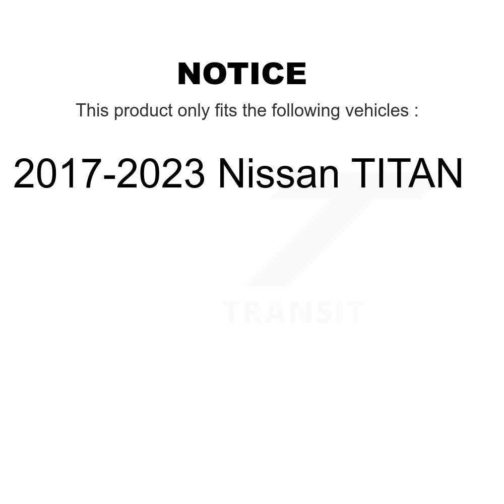SIM SIM-2032 Rear Semi-Metallic Brake Pads for 2017-2023 Nissan TITAN