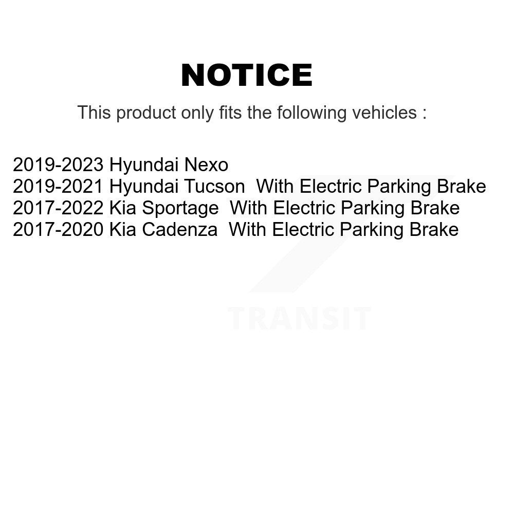 SIM SIM-2098 Rear Semi-Metallic Brake Pads for 2017-2023 Kia Cadenza, Kia Sportage and Select Vehicles