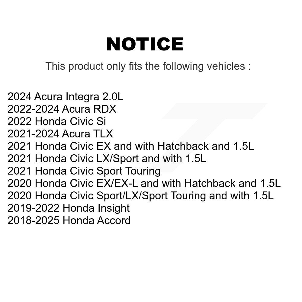 SIM SIM-2102 Rear Semi-Metallic Brake Pads for 2018-2025 Honda Accord, Honda Insight and Select Vehicles
