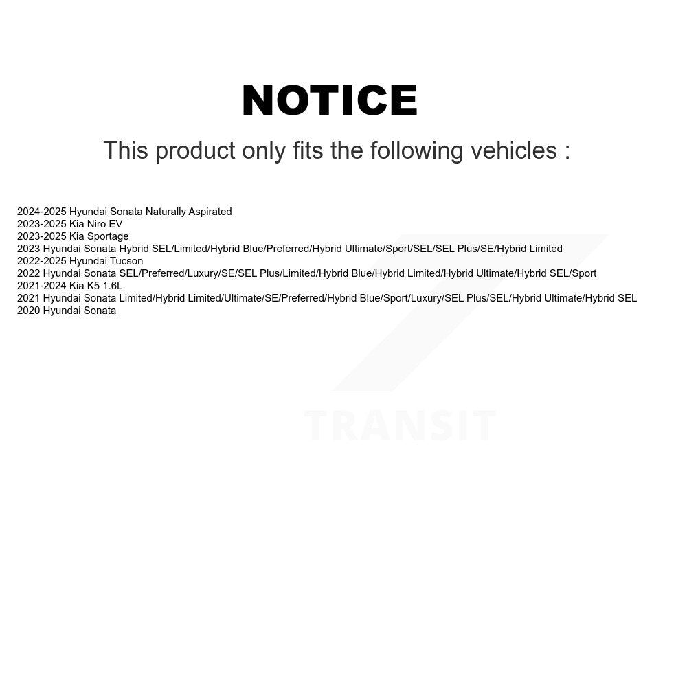 SIM SIM-2299 Rear Semi-Metallic Brake Pads for 2020-2025 Hyundai Sonata, Kia K5 and Select Vehicles