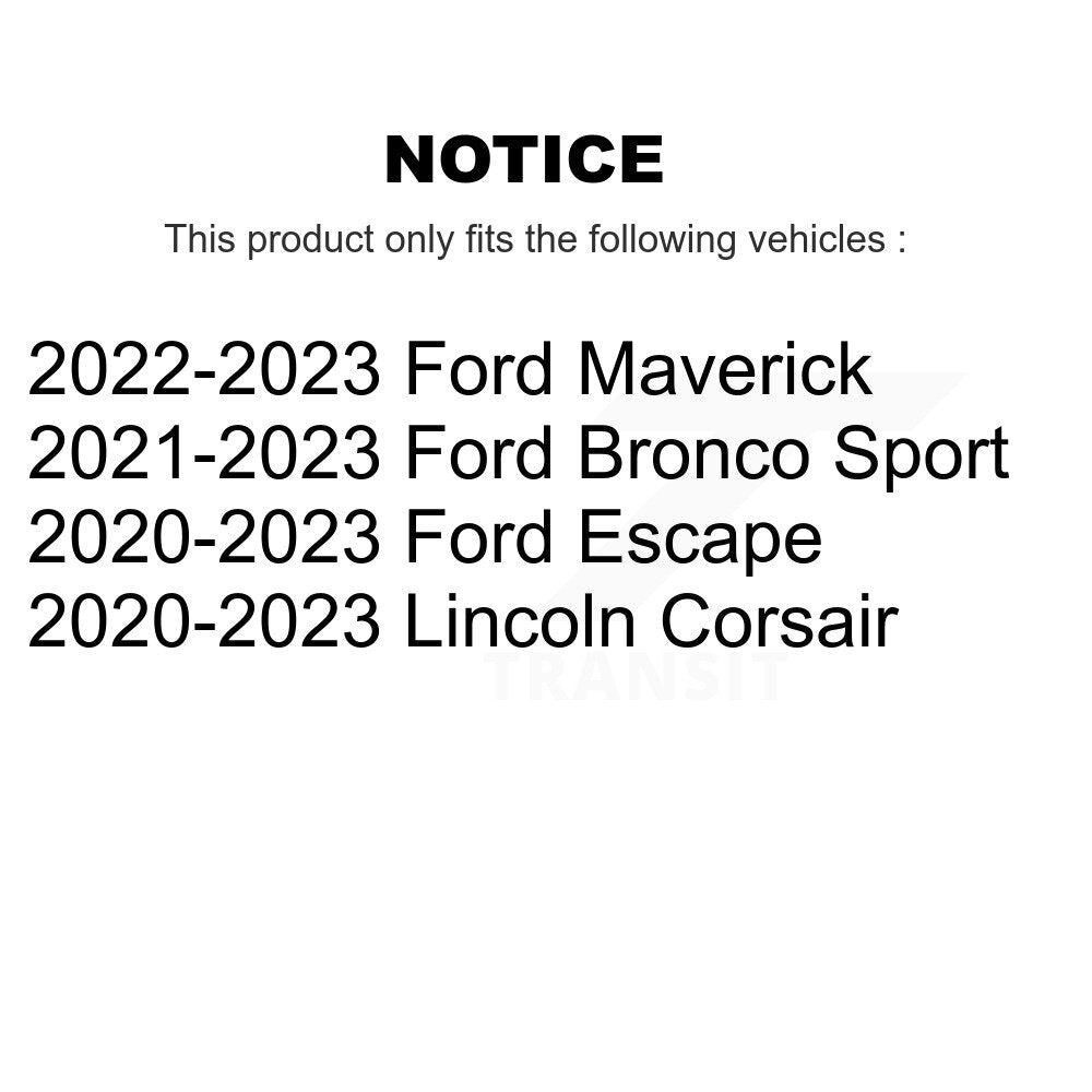 SIM SIM-2300 Front Semi-Metallic Brake Pads for 2020-2023 Ford Escape, Lincoln Corsair and Select Vehicles