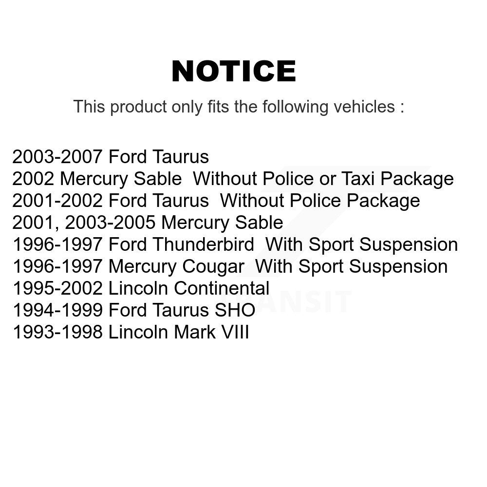 SIM SIM-598 Front Semi-Metallic Brake Pads for 1993-2007 Lincoln Mark VIII, Ford Taurus and Select Vehicles