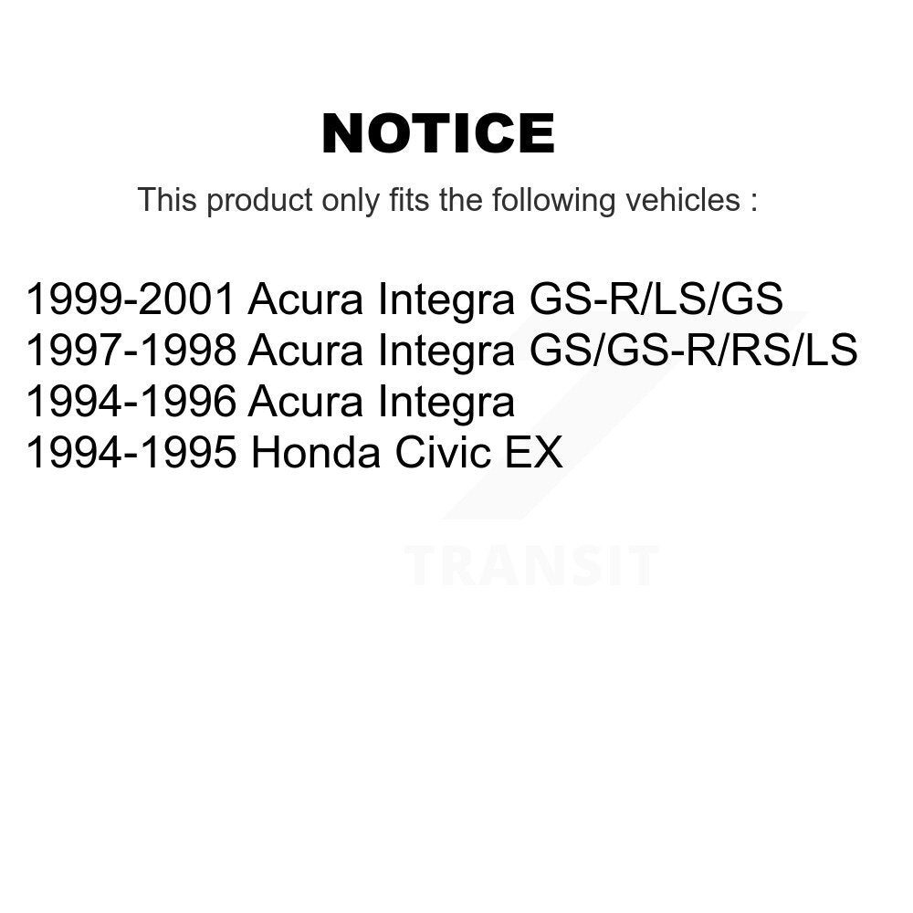 SIM SIM-617 Front Semi-Metallic Brake Pads for 1994-2001 Acura Integra, Honda Civic