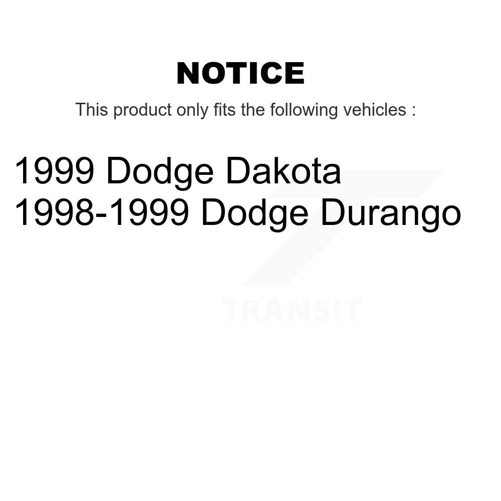 SIM SIM-746 Front Semi-Metallic Brake Pads for 1998-1999 Dodge Durango, Dakota