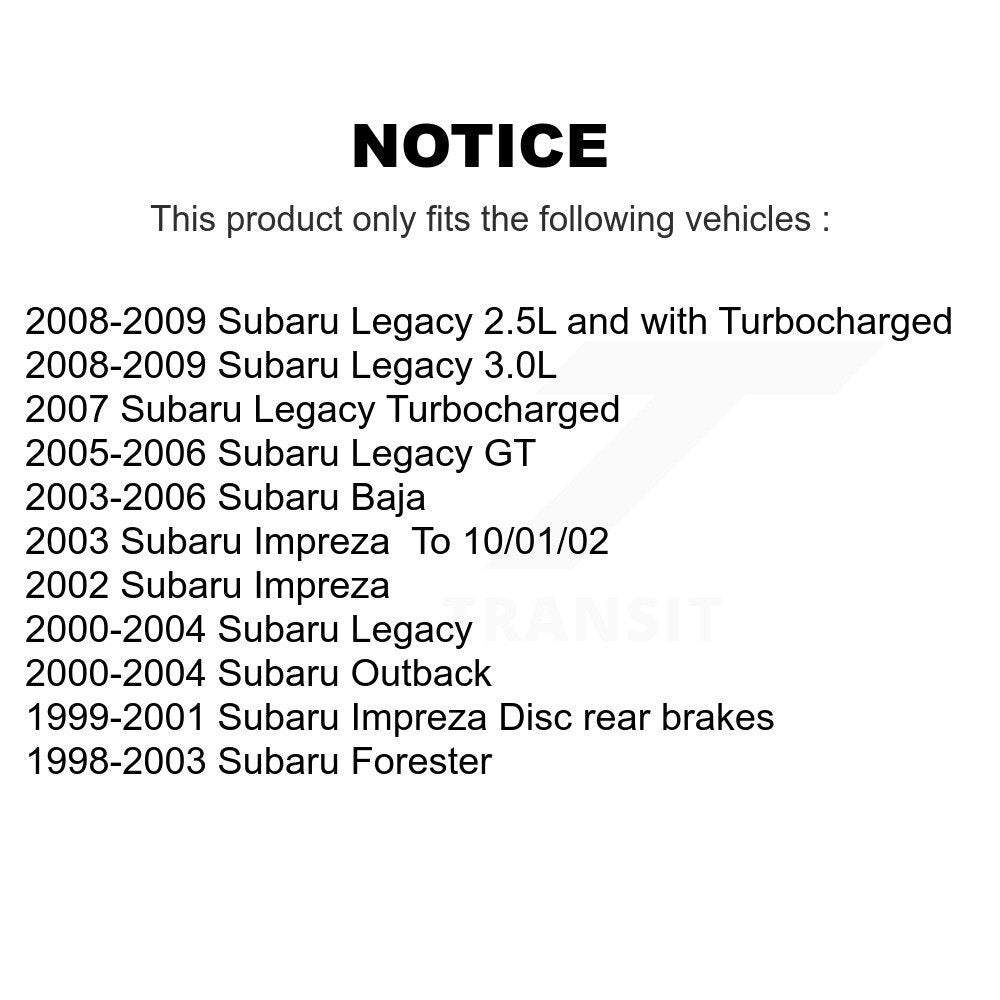 SIM SIM-770 Rear Semi-Metallic Brake Pads for 1998-2009 Subaru Forester, Subaru Impreza and Select Vehicles
