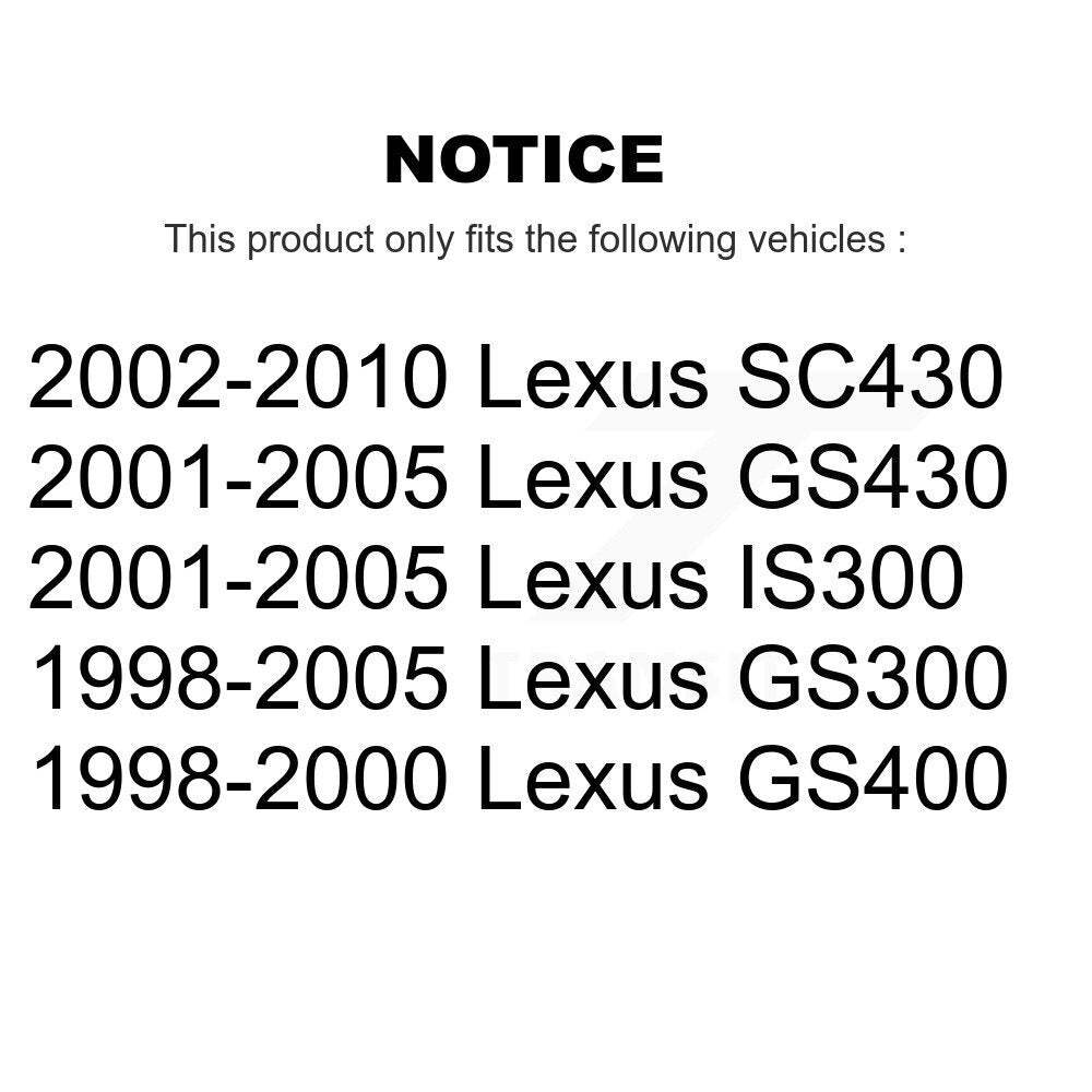 SIM SIM-771 Rear Semi-Metallic Brake Pads for 1998-2010 Lexus GS300, Lexus GS400 and Select Vehicles