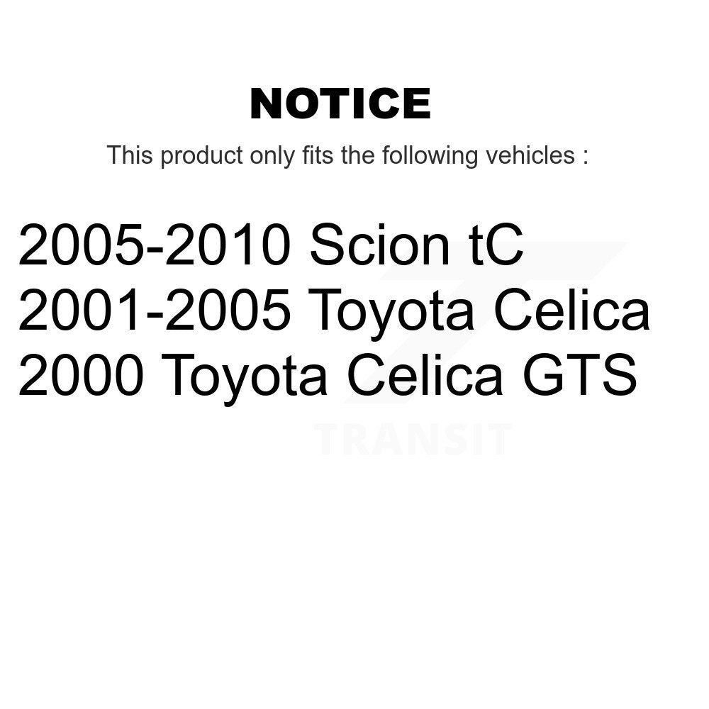 SIM SIM-817 Front Semi-Metallic Brake Pads for 2000-2010 Toyota Celica, Scion tC
