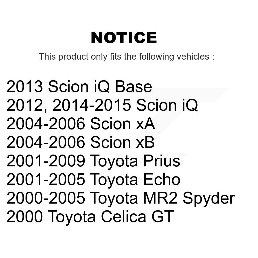 SIM SIM-822 Front Semi-Metallic Brake Pads for 2000-2015 Toyota Celica, Toyota MR2 Spyder and Select Vehicles
