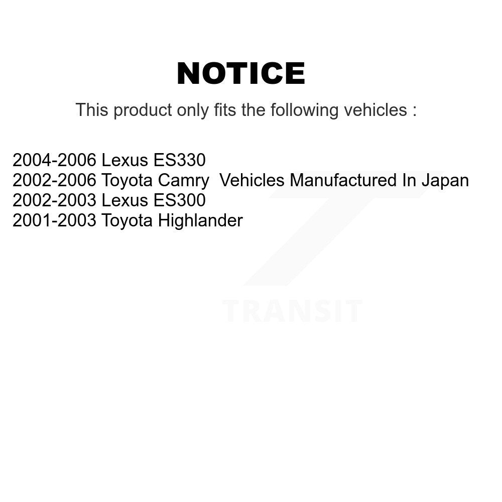 SIM SIM-885 Rear Semi-Metallic Brake Pads for 2001-2006 Toyota Highlander, Lexus ES300 and Select Vehicles