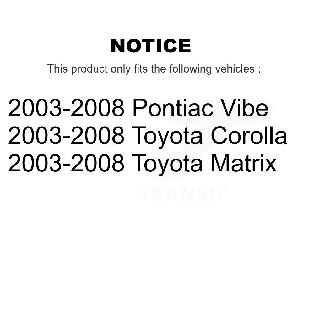 SIM SIM-923 Front Semi-Metallic Brake Pads for 2003-2008 Pontiac Vibe, Toyota Corolla, Toyota Matrix