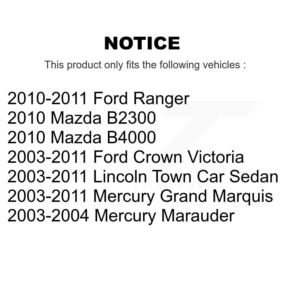 SIM SIM-932 Rear Semi-Metallic Brake Pads for 2003-2011 Ford Crown Victoria, Lincoln Town Car and Select Vehicles