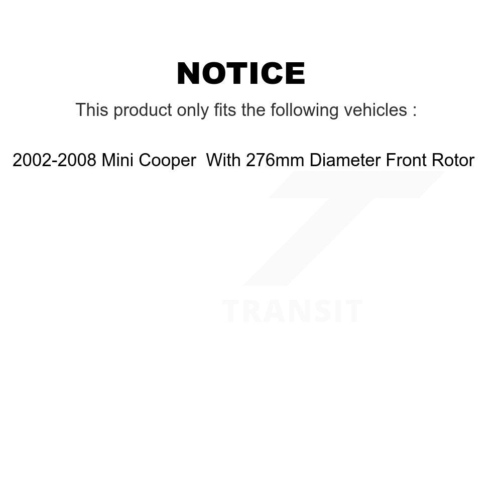 SIM SIM-939 Front Semi-Metallic Brake Pads for 2002-2008 Mini Cooper