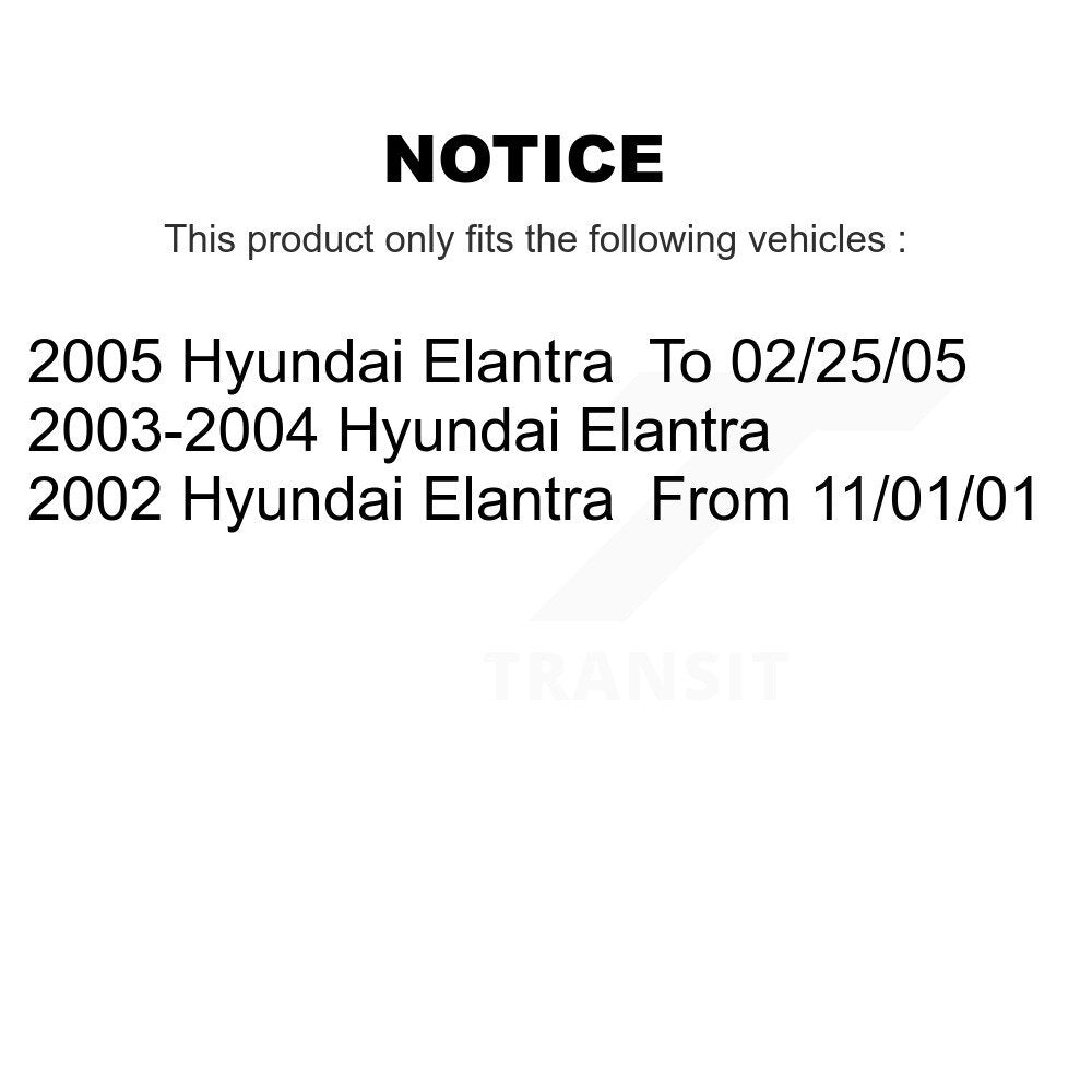 SIM SIM-941 Front Semi-Metallic Brake Pads for 2002-2005 Hyundai Elantra