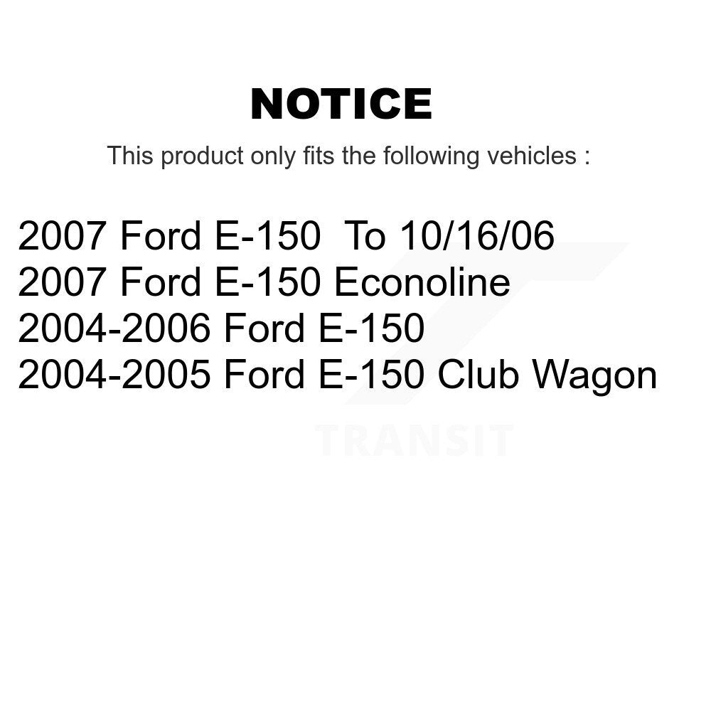 TEC TEC-1046 Rear Ceramic Brake Pads for 2004-2007 Ford E-150, E-150 Club Wagon, E-150 Econoline