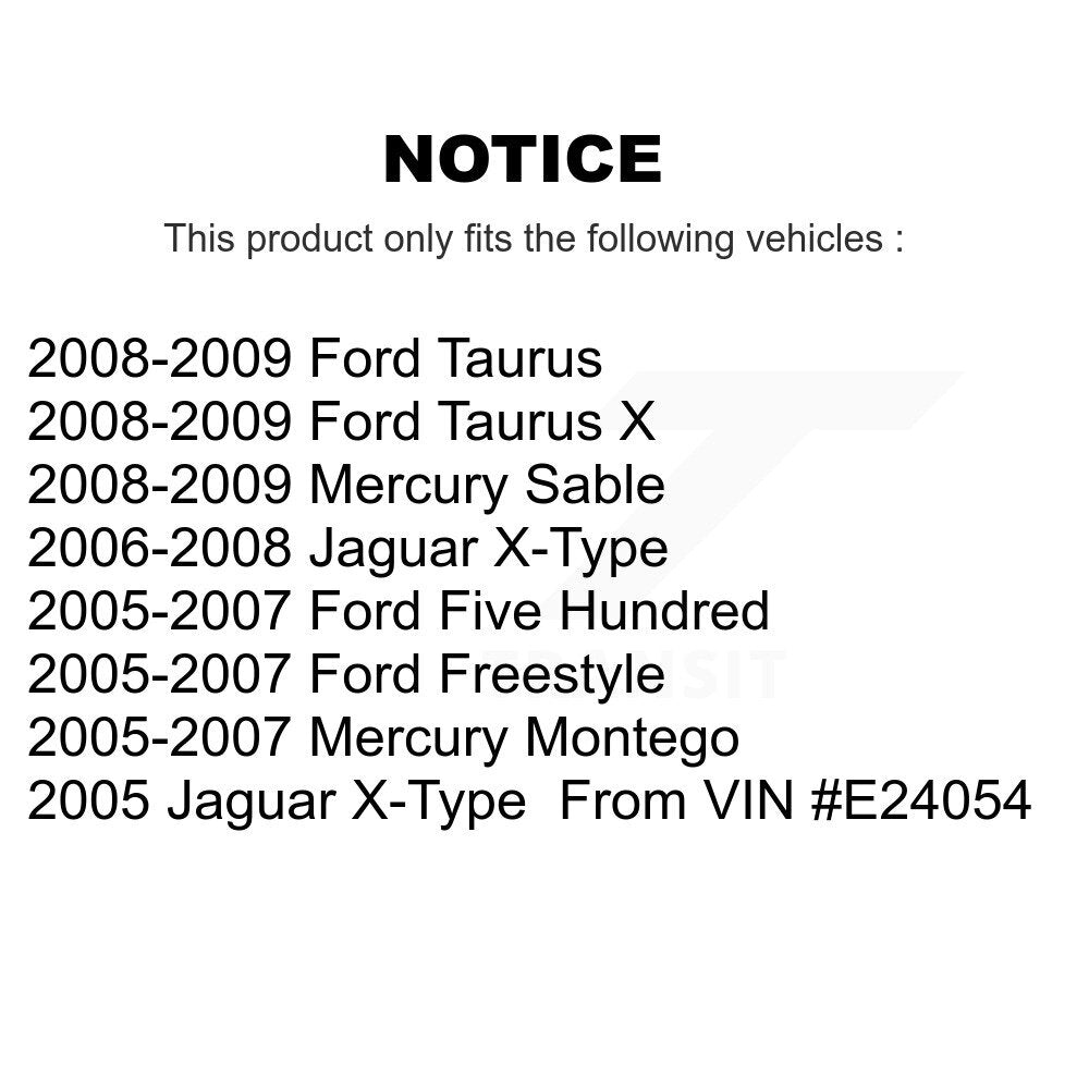 TEC TEC-1071 Rear Ceramic Brake Pads for 2005-2009 Ford Five Hundred, Ford Freestyle and Select Vehicles