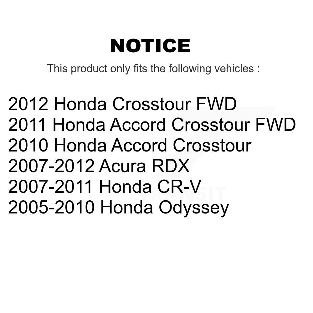 TEC TEC-1089 Front Ceramic Brake Pads for 2005-2012 Honda Odyssey, Acura RDX and Select Vehicles