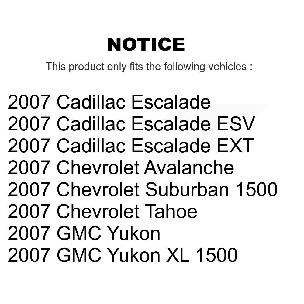 TEC TEC-1092 Front Ceramic Brake Pads for 2007 Cadillac Escalade, Cadillac Escalade ESV and Select Vehicles