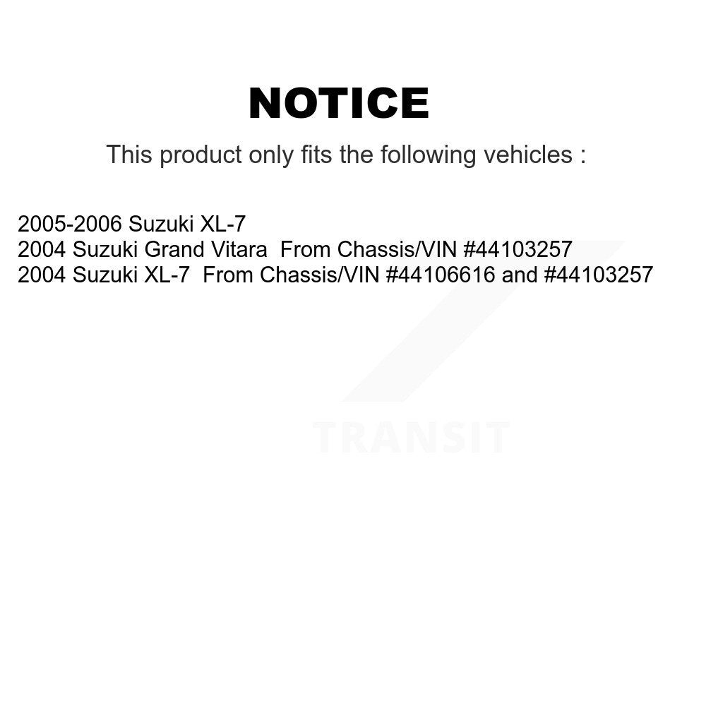 TEC TEC-1105 Front Ceramic Brake Pads for 2004-2006 Suzuki Grand Vitara, XL-7