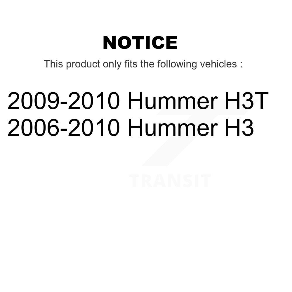 TEC TEC-1120 Rear Ceramic Brake Pads for 2006-2010 Hummer H3, H3T