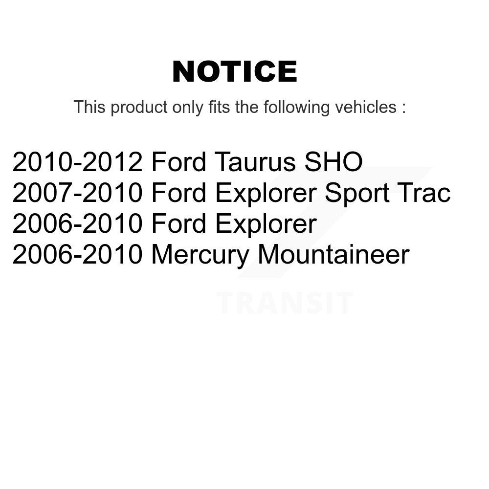TEC TEC-1158 Front Ceramic Brake Pads for 2006-2012 Ford Explorer, Mercury Mountaineer and Select Vehicles