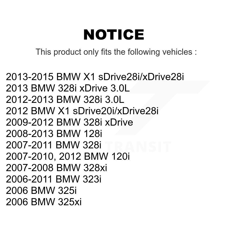 TEC TEC-1171 Rear Ceramic Brake Pads for 2006-2015 BMW 323i, BMW 325i and Select Vehicles