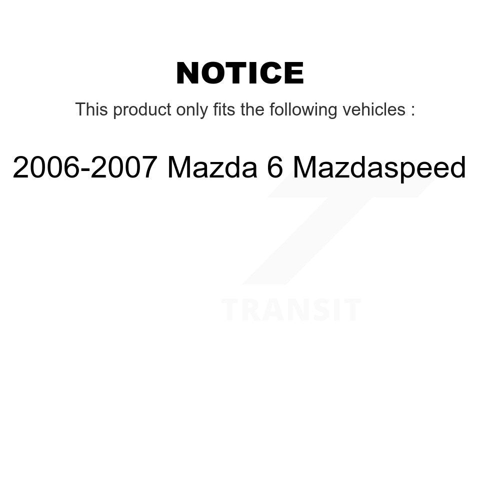 TEC TEC-1186 Front Ceramic Brake Pads for 2006-2007 Mazda 6