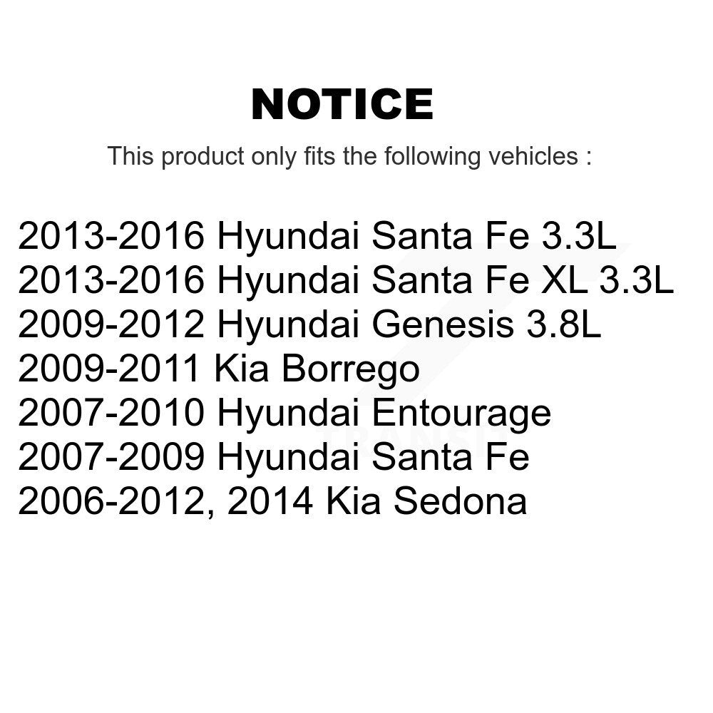 TEC TEC-1202 Front Ceramic Brake Pads for 2006-2016 Kia Sedona, Hyundai Entourage and Select Vehicles