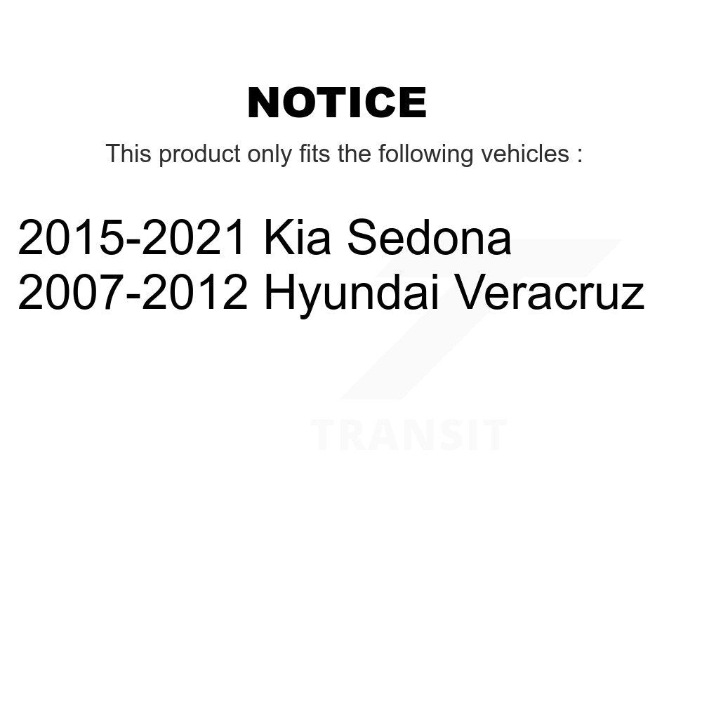 TEC TEC-1302 Rear Ceramic Brake Pads for 2007-2021 Hyundai Veracruz, Kia Sedona