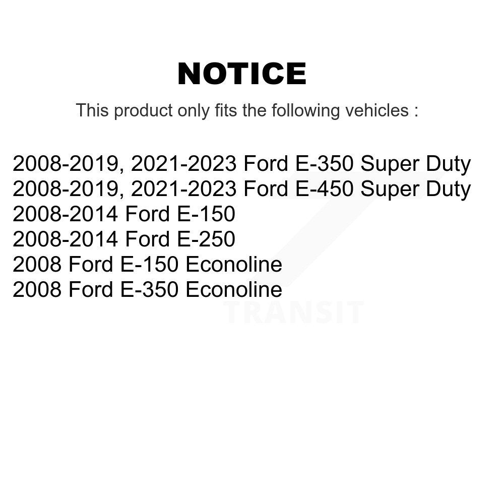 TEC TEC-1328 Front Ceramic Brake Pads for 2008-2023 Ford E-150, Ford E-150 Econoline and Select Vehicles