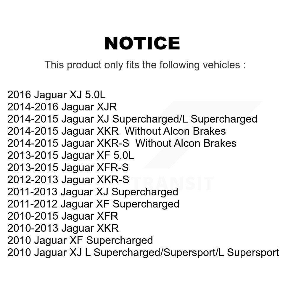 TEC TEC-1449 Rear Ceramic Brake Pads for 2010-2016 Jaguar XF, Jaguar XFR and Select Vehicles