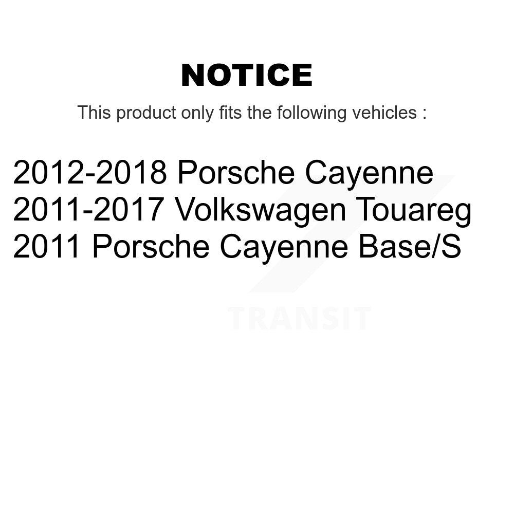 TEC TEC-1453 Rear Ceramic Brake Pads for 2011-2018 Porsche Cayenne, Volkswagen Touareg
