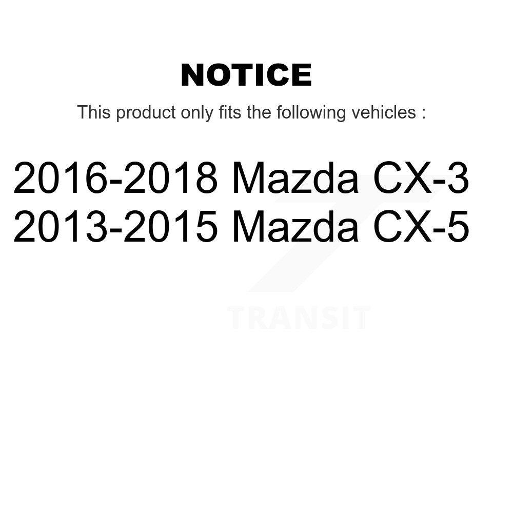 TEC TEC-1624 Rear Ceramic Brake Pads for 2013-2018 Mazda CX-5, CX-3