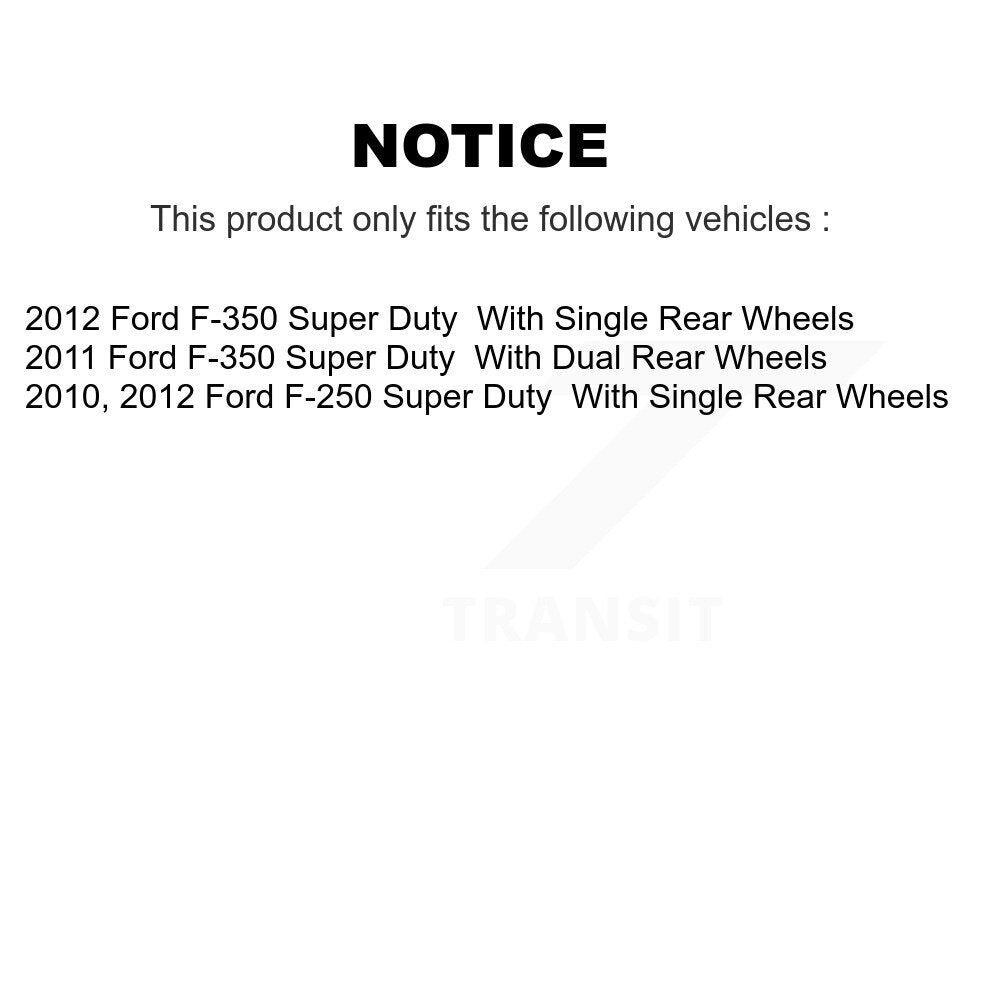 TEC TEC-1631A Front Ceramic Brake Pads for 2010-2012 Ford F-250 Super Duty, F-350 Super Duty