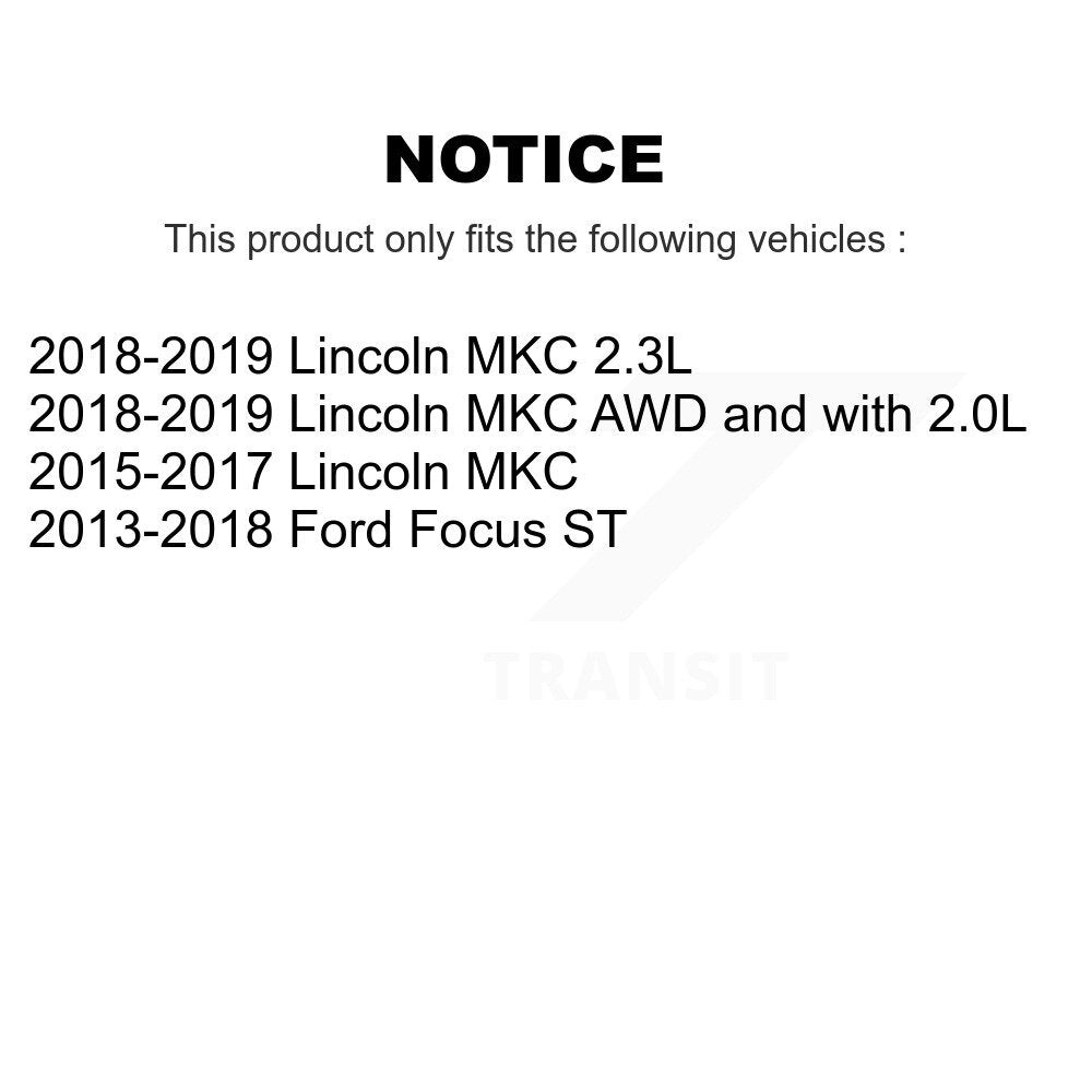 TEC TEC-1668 Front Ceramic Brake Pads for 2013-2019 Ford Focus, Lincoln MKC