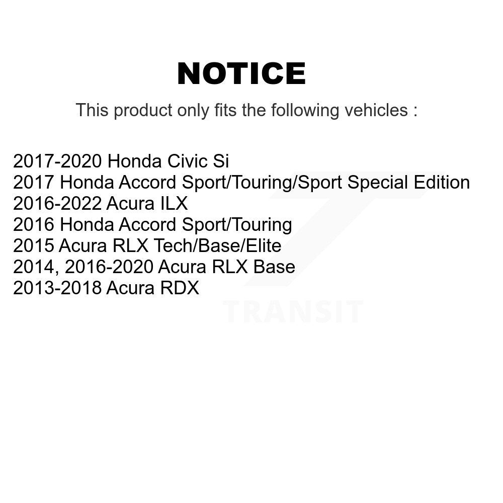 TEC TEC-1697 Front Ceramic Brake Pads for 2013-2022 Acura RDX, Acura RLX and Select Vehicles