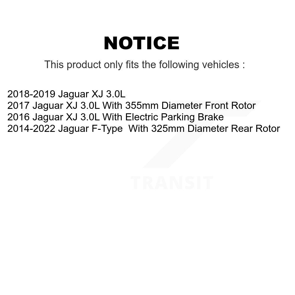 TEC TEC-1752 Rear Ceramic Brake Pads for 2014-2022 Jaguar F-Type, XJ