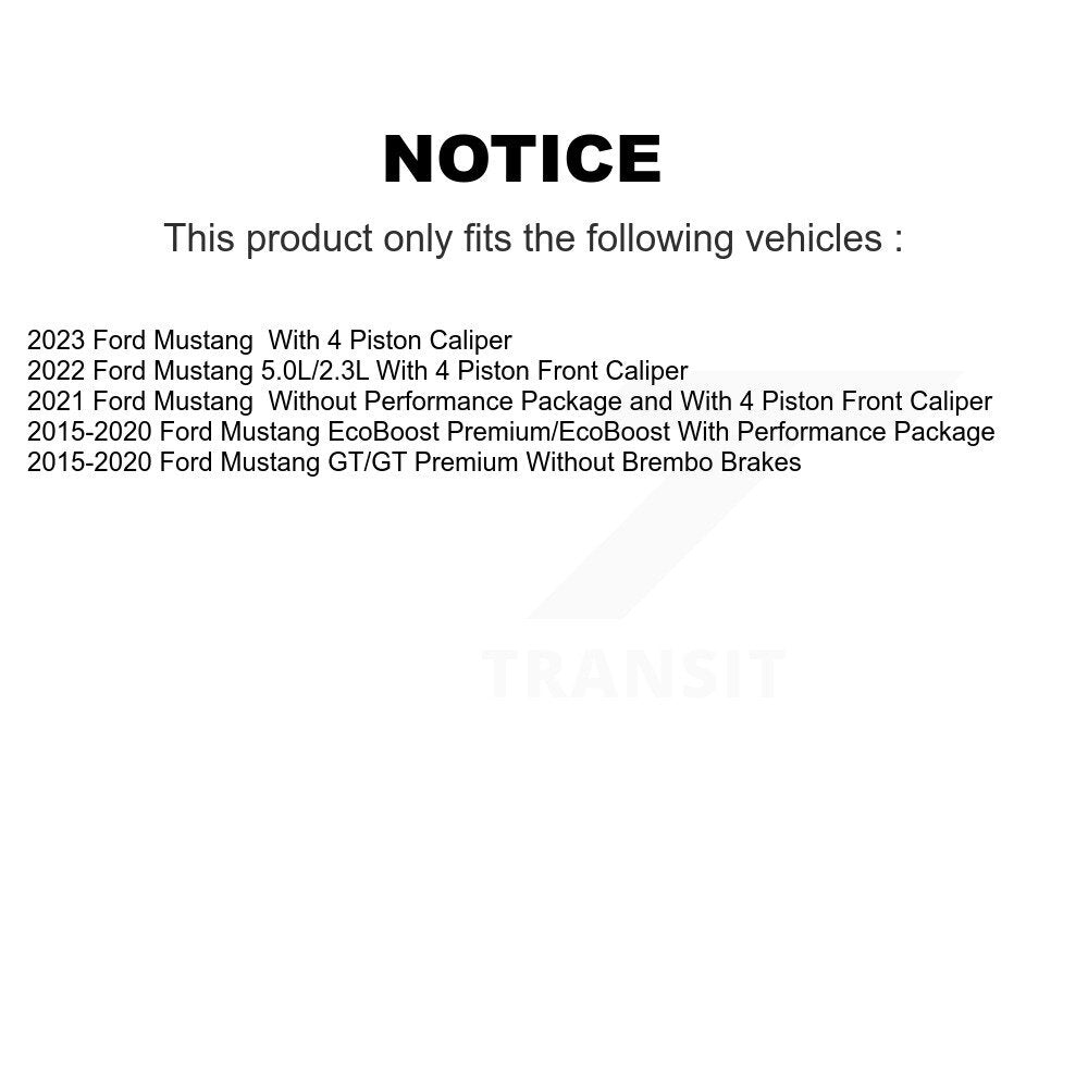 TEC TEC-1784 Front Ceramic Brake Pads for 2015-2023 Ford Mustang
