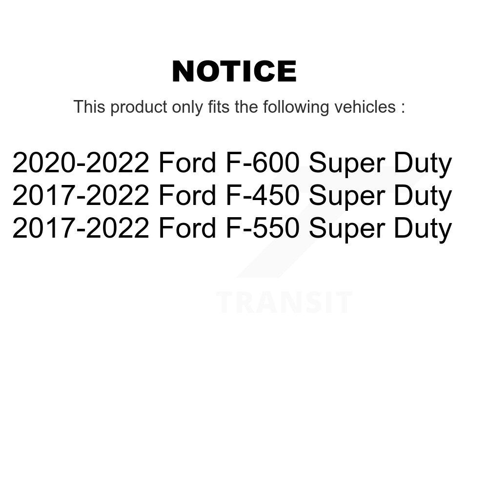 TEC TEC-2018 Rear, Front Ceramic Brake Pads for 2017-2022 Ford F-450 Super Duty, F-550 Super Duty, F-600 Super Duty