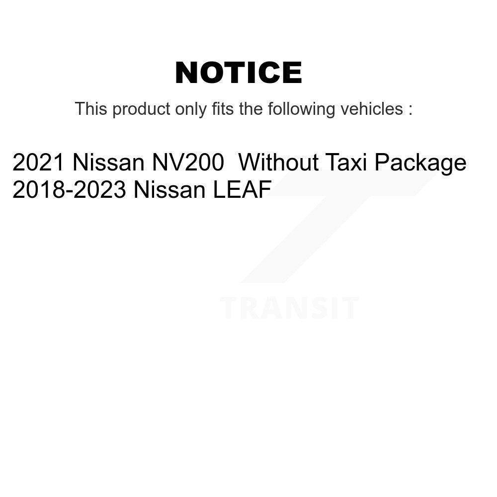 TEC TEC-2138 Front Ceramic Brake Pads for 2018-2023 Nissan LEAF, NV200