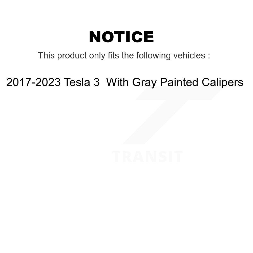 TEC TEC-2195 Front Ceramic Brake Pads for 2017-2023 Tesla 3