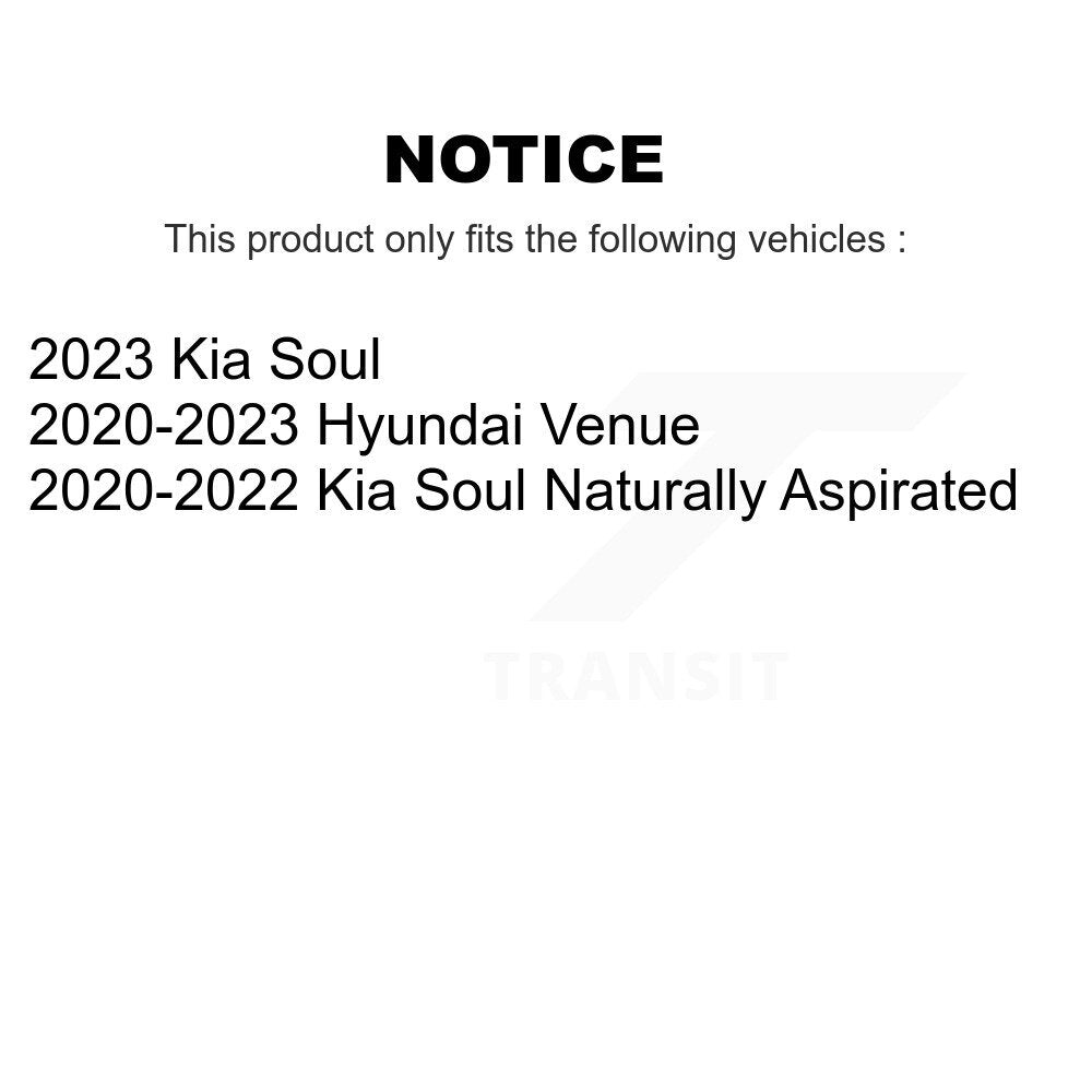 TEC TEC-2285 Front Ceramic Brake Pads for 2020-2023 Hyundai Venue, Kia Soul