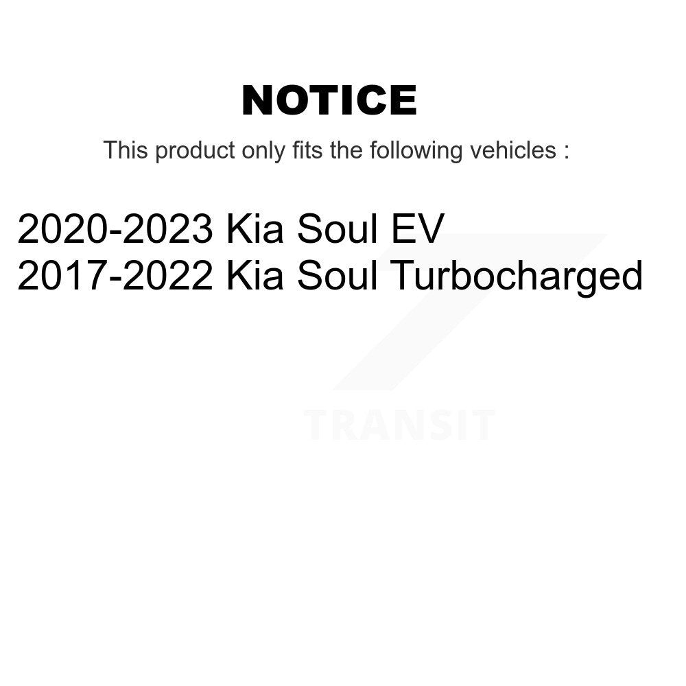 TEC TEC-2287 Front Ceramic Brake Pads for 2017-2023 Kia Soul, Soul EV
