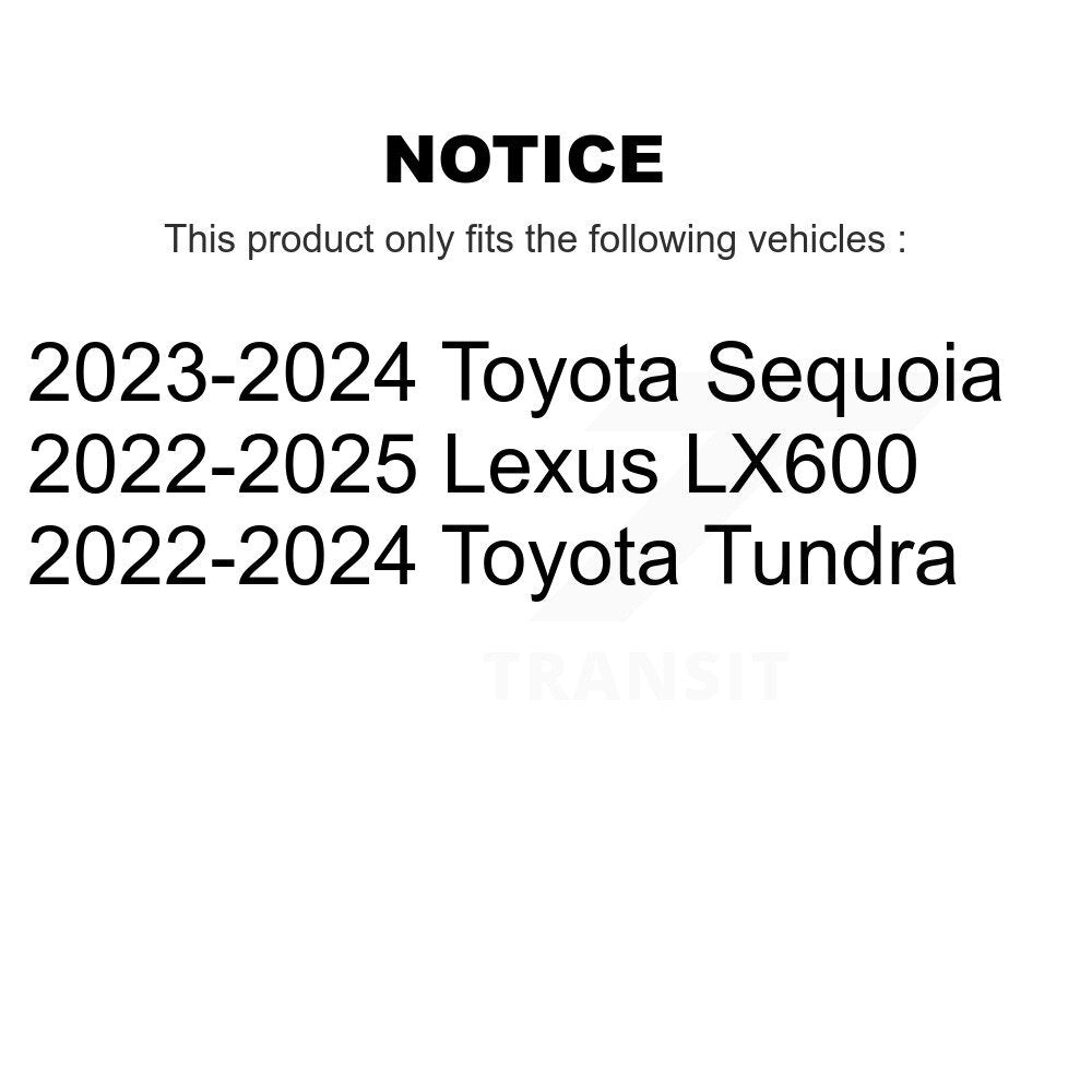 TEC TEC-2442 Front Ceramic Brake Pads for 2022-2025 Lexus LX600, Toyota Tundra, Toyota Sequoia