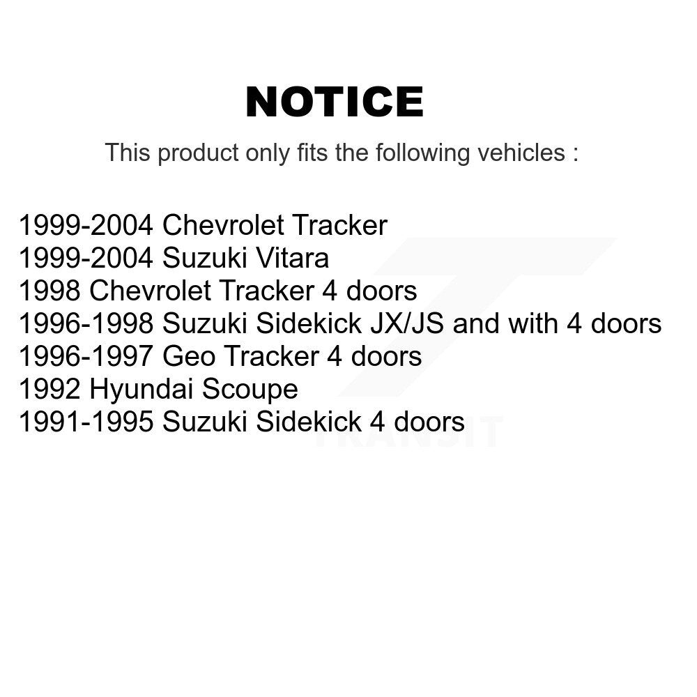 TEC TEC-556 Front Ceramic Brake Pads for 1991-2004 Suzuki Sidekick, Hyundai Scoupe and Select Vehicles